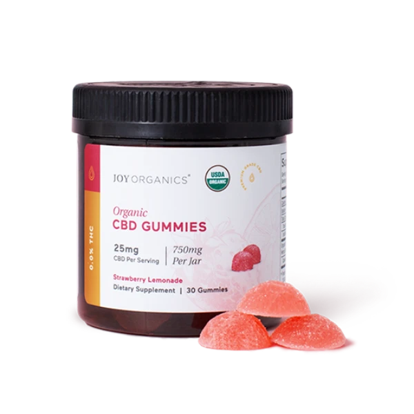 Joy Organics Organic Gummies, Strawberry Lemonade